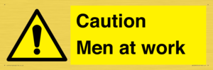 Caution Men at work
